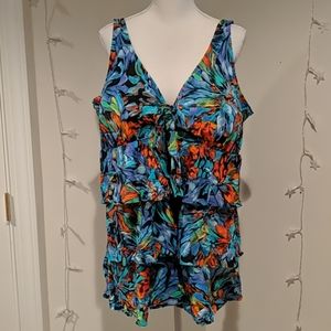 Pastel Avenue Swim Top